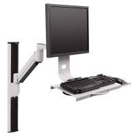 Wall Track Workstations W/Combo ARM
