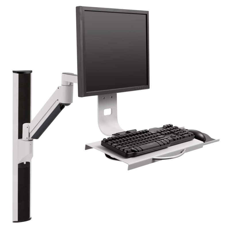 WALL TRACK WORKSTATION W/COMBO ARM